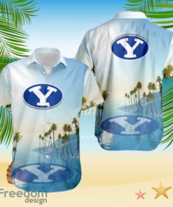 BYU Cougars NCAA Tropical Beach Blue Hawaiian Shirt