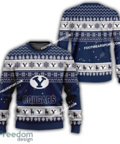 BYU Cougars Xmas Pattern Ugly Christmas Sweater Gift Holidays