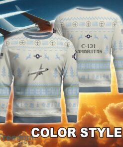 C 131 Samaritan C131 New Pattern Xmas Aircraft Ugly Sweater AOP Gift For Men And Women image C-131 Samaritan C131 New Pattern Xmas Aircraft Ugly Sweater AOP Gift For Men And Women - C-131 Samaritan C131 Ugly Christmas Sweater AOP Photo 4