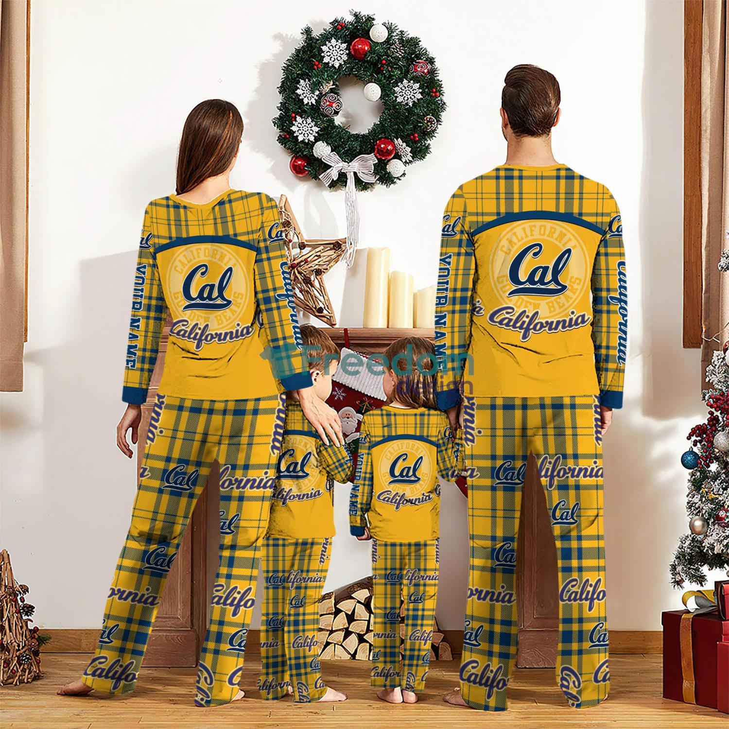 California Golden Bears Custom Name Pajamas Set For Family Sport Team Pajamas Christmas Gift image California Golden Bears Custom Name Pajamas Set For Family Sport Team Pajamas Christmas Gift Product Photo 2