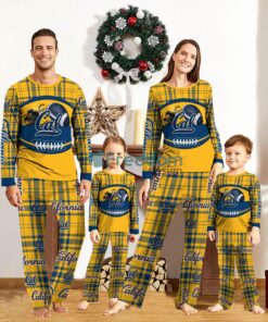 California Golden Bears Custom Name Pajamas Set For Family Sport Team Pajamas Christmas Gift