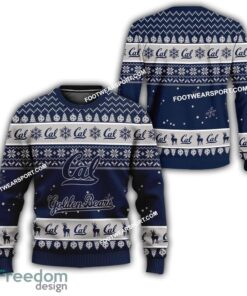 California Golden Bears Xmas Pattern Knitted Christmas 3D Sweater For Fans