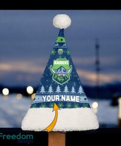 Canberra Raiders Personalized NRL Christmas Hat For Fan