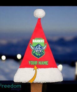 Canberra Raiders Personalized NRL Santa Hat For Fan