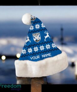 Canterbury-Bankstown Bulldogs NRL Personalized Santa Hat For Christmas Season