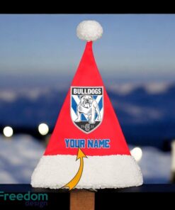 Canterbury-Bankstown Bulldogs Personalized NRL Santa Hat For Fan