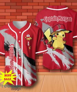 Captain Morgan Pikachu Pokemon Baseball Jersey for All Genders