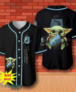 Caribou Coffee Baby Yoda Baseball Jersey for All Genders