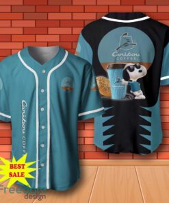 Caribou Coffee Snoopy Baseball Jersey for All Genders