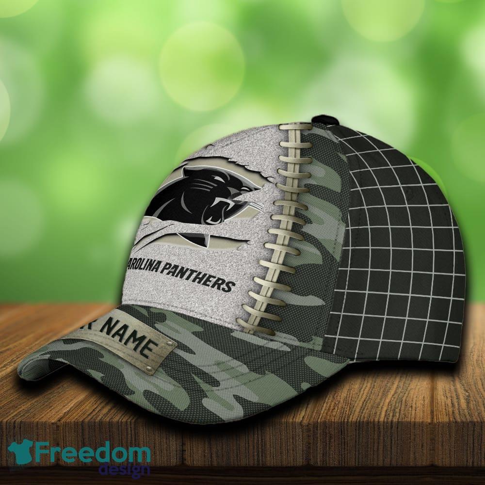 Carolina Panthers 3D Hat And Cap Beach Design Camo Green For Fans Gift Custom Name image Carolina Panthers 3D Hat And Cap Beach Design Camo Green For Fans Gift Custom Name - Carolina Panthers 3D Hat And Cap Camo_3