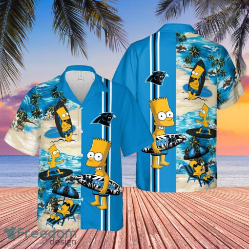 Carolina Panthers Bart Simpson Hawaiian Shirt Funny For Men Women Fans - Carolina Panthers Bart Simpson Hawaiian Shirt Funny For Men Women Fans