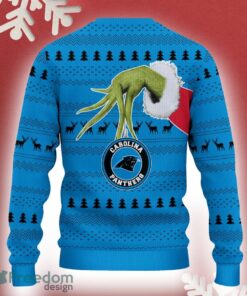 Carolina Panthers Grinch Driving Funny 3D Ugly Christmas Sweater For Men Women - Carolina Panthers Christmas Sweater Grinch Driving Photo 3
