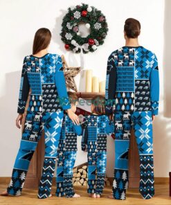 Carolina Panthers Pajamas Set Christmas snowflake pattern Cute Pajamas For Family Christmas Gift Ideas Custom Name Product Photo 2