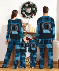 Carolina Panthers Pajamas Set Gift For Family Custom Name Football Team Christmas Holiday Gift Product Photo 2