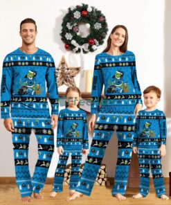 Carolina Panthers Pajamas Sport Team Pajama Set Christmas Gift For Family Custom Name Unique Gift Product Photo 1