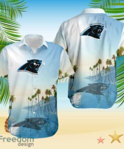 Carolina Panthers Tropical Beach Blue Hawaiian Shirt