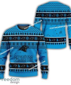 Carolina Panthers Xmas Pattern Ugly Christmas Sweater Gift For Men And Women