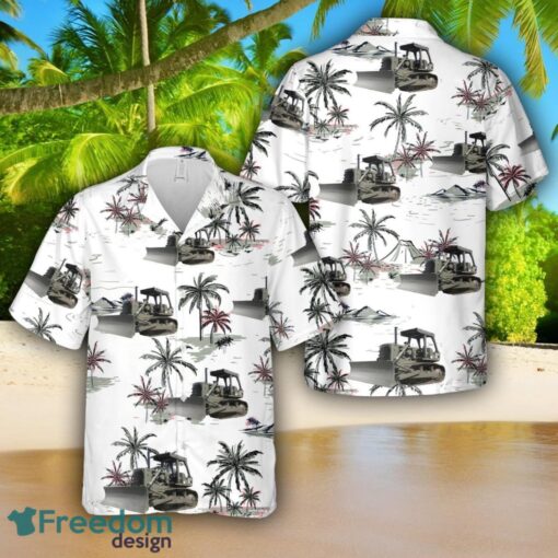 Caterpillar D7 Bulldozer World War II Hawaiian Shirt 3D Printed Shirt Product Photo 1