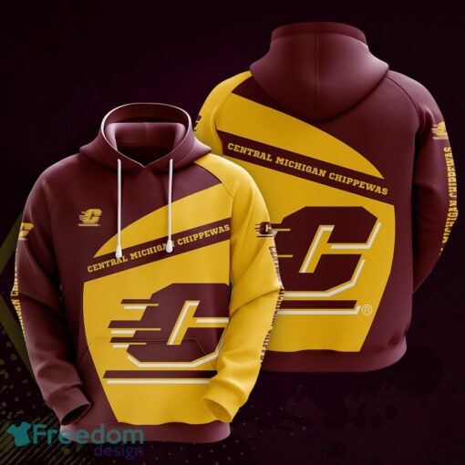 Central Michigan Chippewas 3D Hoodie For Fans New Trending All OVer Print - Central Michigan Chippewas 3D Hoodie For Fans New Trending All OVer Print