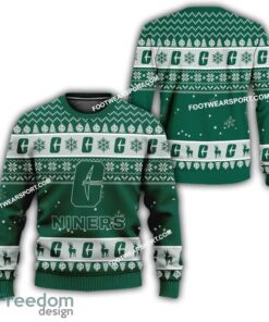 Charlotte 49ers Xmas Pattern Ugly Christmas Sweater For Fans