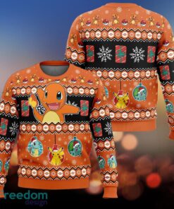 Charmander I Choose You Pokemon Knitted Christmas 3D Sweater Gift For Adult