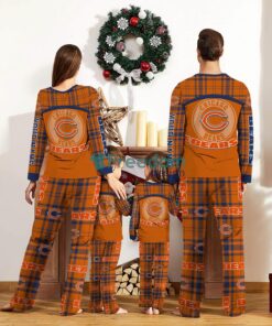 Chicago Bears Pajamas Set Gift For Family Custom Name Football Team Christmas Holiday Gift Product Photo 2