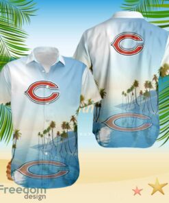 Chicago Bears Tropical Beach Blue Hawaiian Shirt
