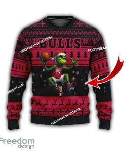 Chicago Bulls Grinch Style Ugly Christmas Sweater Gift For Adult Chicago Bulls Grinch Style Ugly Christmas Sweater Gift For Adult