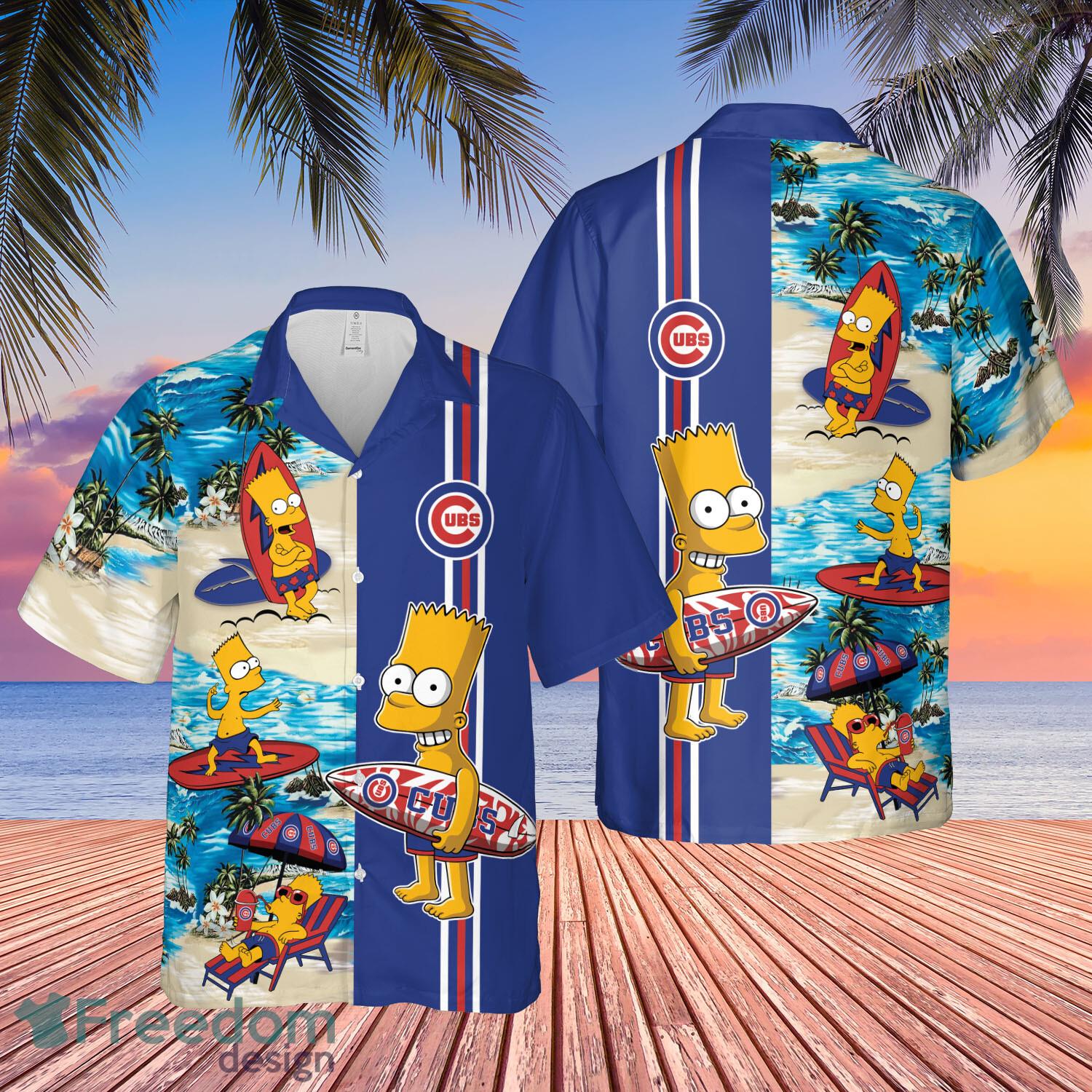 Chicago Cubs Bart Simpson Hawaiian Shirt Funny For Men Women Fans image Chicago Cubs Bart Simpson Hawaiian Shirt Funny For Men Women Fans - Chicago Cubs Bart Simpson Hawaiian Shirt Funny For Men Women Fans