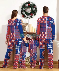 Chicago Cubs Pajamas Set Custom Name Gift For Christmas Family Pajamas Set Product Photo 2