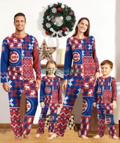 Chicago Cubs Pajamas Set Custom Name Gift For Christmas Family Pajamas Set Chicago Cubs Pajamas Set Custom Name Gift For Christmas Family Pajamas Set