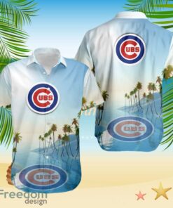 Chicago Cubs Tropical Beach Blue Hawaiian Shirt