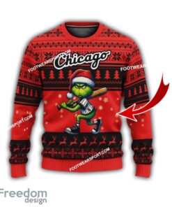 Chicago White Sox Grinch Design Knitted Christmas Sweater AOP Gift For Men And Women Chicago White Sox Grinch Design Knitted Christmas Sweater AOP Gift For Men And Women