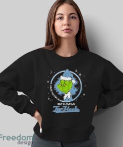 Christmas Grinch Santa I Hate People But I Love My North Carolina Tar Heels Shirt - Sweatshirt