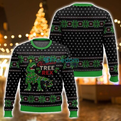 Christmas Tree Rex Jurassic Park Ugly Christmas Sweater For Men And Women Christmas Holiday Gift Product Photo 1