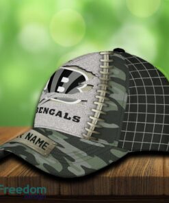 Cincinnati Bengals 3D Hat And Cap Beach Design Camo Green For Fans Gift Custom Name - Cincinnati Bengals 3D Hat And Cap Camo_3