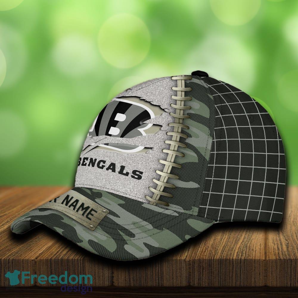 Cincinnati Bengals 3D Hat And Cap Beach Design Camo Green For Fans Gift Custom Name image Cincinnati Bengals 3D Hat And Cap Beach Design Camo Green For Fans Gift Custom Name - Cincinnati Bengals 3D Hat And Cap Camo_3