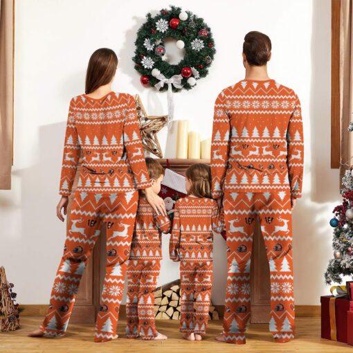 Cincinnati Bengals Custom Name Christmas Reindeer Pajamas Set Christmas Gifts For Family Pajamas Gift Product Photo 2