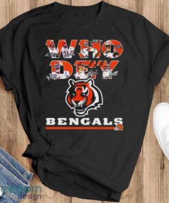 Cincinnati Bengals Football Who Dey signatures shirt