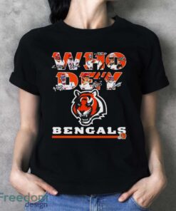 Cincinnati Bengals Football Who Dey signatures shirt - Ladies T-Shirt