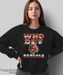 Cincinnati Bengals Football Who Dey signatures shirt - Sweatshirt