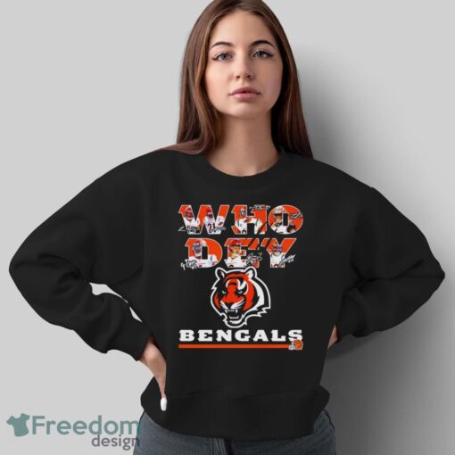 Cincinnati Bengals Football Who Dey signatures shirt - Sweatshirt