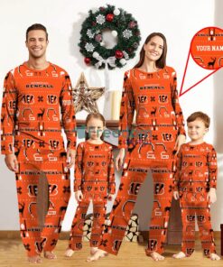 Cincinnati Bengals Sport Team Logo Pajamas Set Family Christmas Gift Custom Name Special Gift