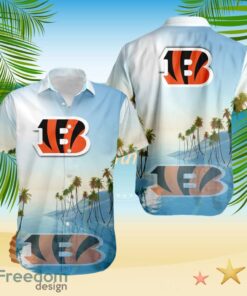 Cincinnati Bengals Tropical Beach Blue Hawaiian Shirt