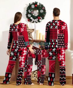 Cincinnati Reds Pajamas Set Custom Name Gift For Christmas Family Pajamas Set Product Photo 2