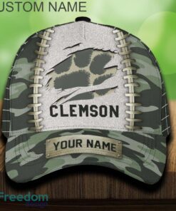 Clemson Tigers 3D Hat And Cap Beach Design Camo Green For Fans Gift Custom Name