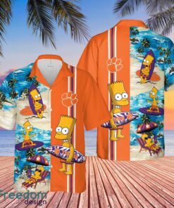 Clemson Tigers Bart Simpson Hawaiian Shirt Funny For Men Women Fans