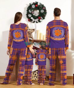 Clemson Tigers Custom Name Pajamas Set For Family Sport Team Pajamas Christmas Gift Product Photo 2