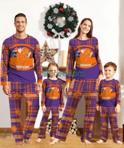 Clemson Tigers Custom Name Pajamas Set For Family Sport Team Pajamas Christmas Gift