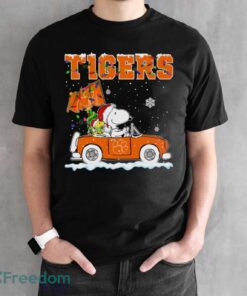 Clemson Tigers Snoopy And Woodstock Driving Car Cute Snoopy Limited Edition Shirt - Black Unisex T-Shirt